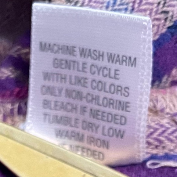 Christopher & Banks Purple and Pink Plaid zipper jacket - Picture 9 of 11